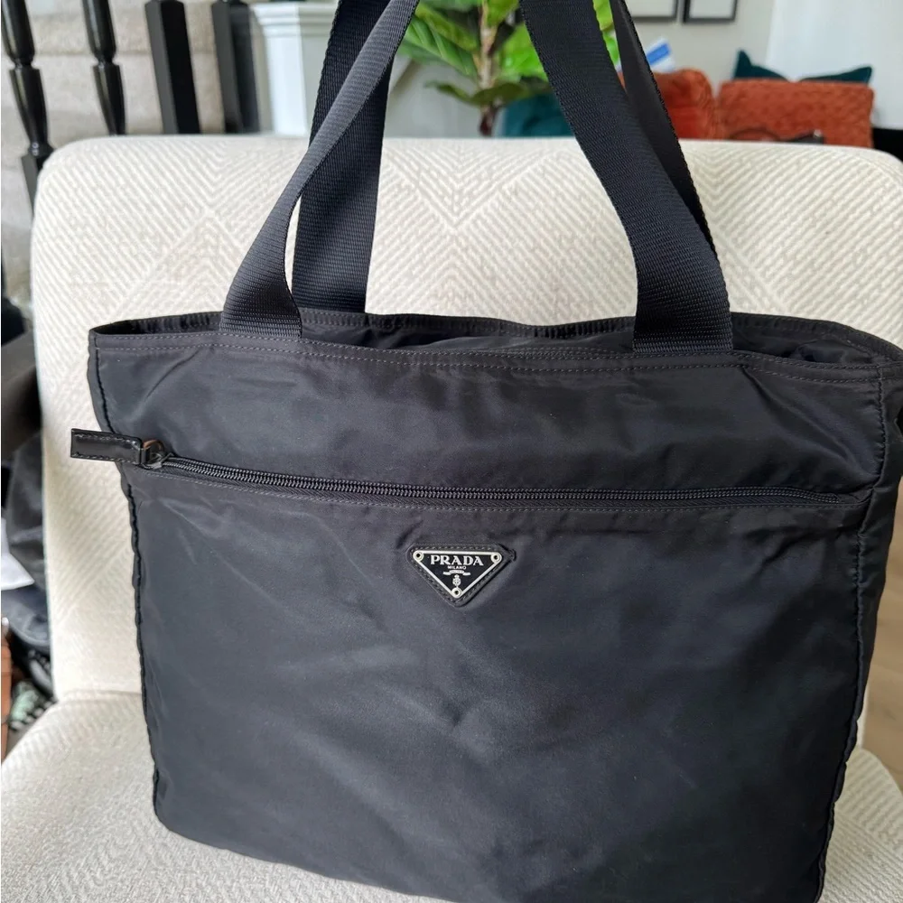 Prada Black Nylon Laptop Bag - Picture 1 of 9